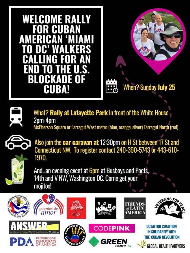 URGENT sign-on request to suspend embargo on Cuba! Deadline tomorrow!